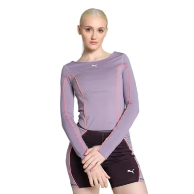 Abbildung von Puma Cloudspun Langarmshirt, Damen, Größe: XS, Pale plum