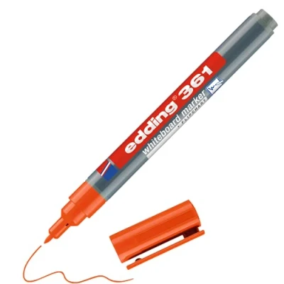 Abbildung von 10 x edding Whiteboardmarker 361 nachfüllbar 1mm orange