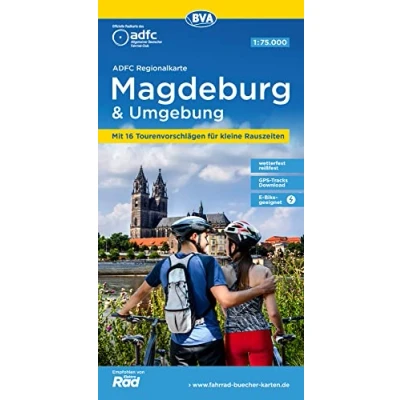 Abbildung von ADFC Regionalkarte Magdeburg &amp; Umgebung, 1:75.000, mit Tagestourenvorschlägen, reiß und wetterfest, E Bike geeignet, GPS Tracks Download (ADFC 1:75000)