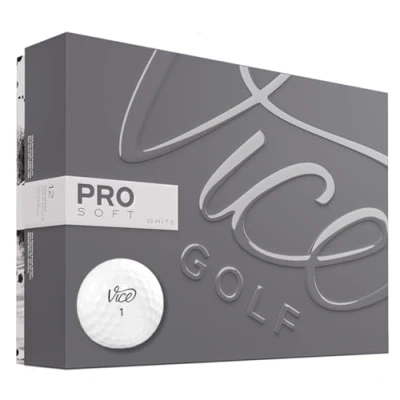 Abbildung von Vice Golf Pro Soft 2020 12 Bälle Eigenschaften: 3 Piece Cast Urethan, weiches Schlaggefühl, hohe Ballflugstabilität Mehr Farben: Neon Lime/Red Profil: Für anspruchsvolle Golfer