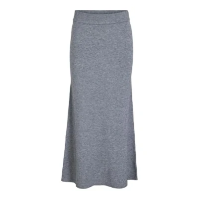 Abbildung von VILA Maxirock, Damen, Größe: XS, Medium grey melange