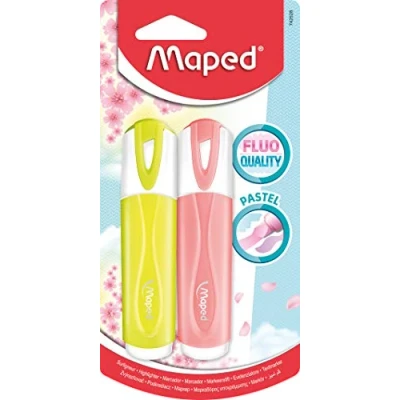 Abbildung von 12 x Maped Textmarker Fluo Peps Pastel Pastell Töne sortiert VE=2 Stüc