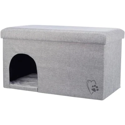 Abbildung von TRIXIE Schlafhöhle Kuschelhöhle Kimy hellgrau für Katzen