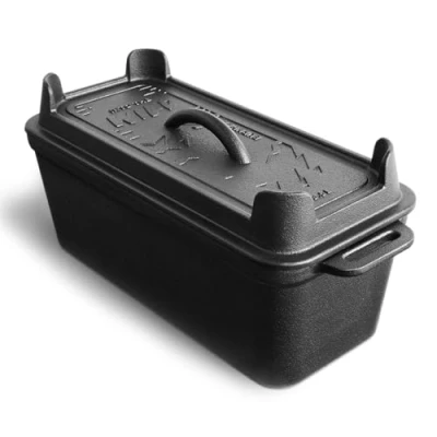 Abbildung von BURNHARD Grilltopf, Gusseisen, Kastenform 3,5 l