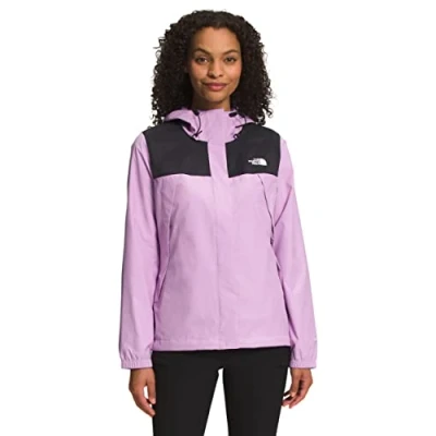 Abbildung von THE NORTH FACE Damen Plus Antora Wasserdichte Jacke, TNF Black/Lupine, S