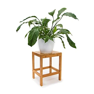 Abbildung von relaxdays Hocker Blumenhocker Bambus