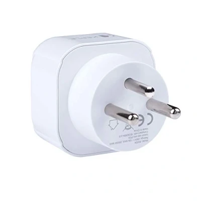 Abbildung von Israel Adapter Plug Reisen Stecker Typ H zu EU Europe European C E F Steckdose für Spain ES France FR Italy Italian IT Germany DE Portugal Denmark Dänemark Griechenland Türkei Universal 3 Pin