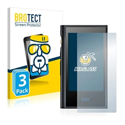 Abbildung von BROTECT Schutzglas für FiiO M9 (3 Stück) Schutzfolie Panzer Folie Glas [Extrem Kratzfest 9H, Anti Fingerprint, Ultra Transparent]