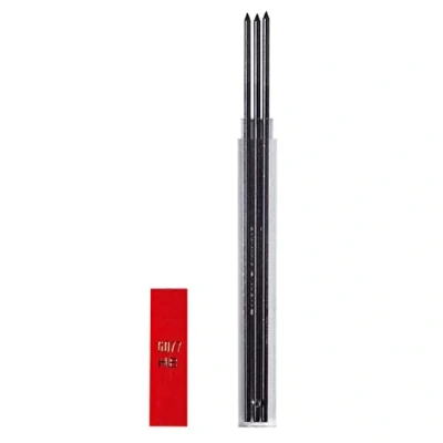 Abbildung von Caran d&#039;Ache Graphit Minen Technograph Fixpencil 2, Härtegrad 2B, Länge: 12 cm, Durchmesser 2 mm, Etui, 3 Stück, 6077.452 Schwarz