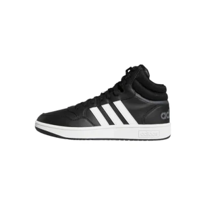 Abbildung von adidas Herren Hoops 3.0 Mid Lifestyle Basketball Classic Vintage Shoes Schuhe, Core Black/Cloud White/Grey Six, 37 1/3 EU