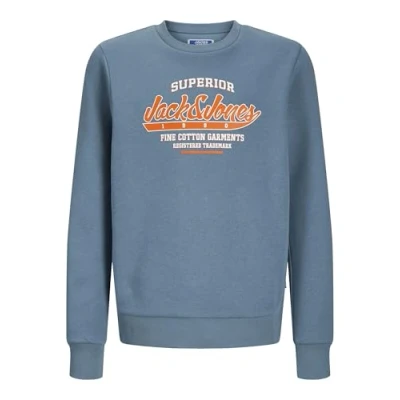 Abbildung von Jack &amp; Jones Junior Jjelogo CREW Sweatshirt für Kinder, Größe: 104, Oceanview