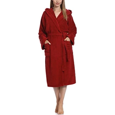 Abbildung von Ladeheid Bademantel, Damen, Größe: Medium, Burgundy