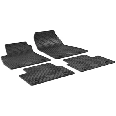Abbildung von WALSER 50786 Fußmattensatz Gummi vorne und hinten 4 schwarz OPEL: Insignia A Sports Tourer, B Limousine