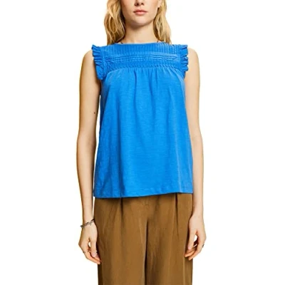Abbildung von Esprit MIX Tshirt print, Damen, Größe: 34, Bright blue