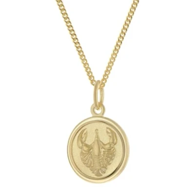 Abbildung von trendor 28468 07 Kinder Sternzeichen Krebs Gold 333 mit vergoldeter Kette
