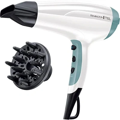 Abbildung von Remington Ionic Haartrockner D5216 Shine Therapy Ionen 2300W Stylingdüse Diffusor weiß