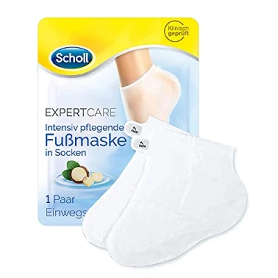 Abbildung von Scholl Fußmaske ExpertCare, Macadamia in Socken intensiv pflegend