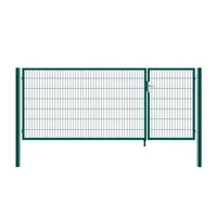 Abbildung von Doppelflügel Gartentor ADITUS grün 140 x 350 cm