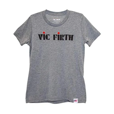 Abbildung von VIC FIRTH Jungen Logo, Klassische Passform T Shirt, Grau meliert, m