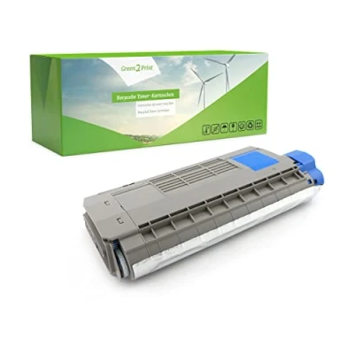 Abbildung von Green2Print Toner Cyan 11500 Seiten ersetzt Oki 45396215 passend für ES7470, ES7480