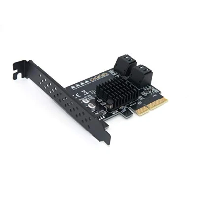 Abbildung von Computer District 4 Port SATA III (SATA 3) RAID PCI Express x4 Controller Karte 0,1,10,HyperDuo SSD Chipset Marvell 88SE9230 Low und High Profile.