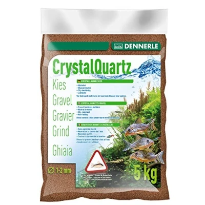 Abbildung von Dennerle Aquarienkies Rehbraun 5 kg Bodengrund für Aquarien Körnung 1 2 mm