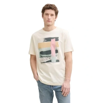 Abbildung von TOM TAILOR Herren 1037827 Basic T Shirt, 18592 vintage beige, M
