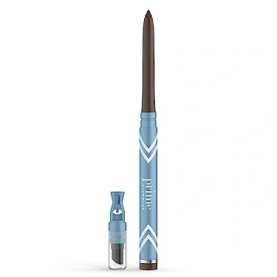 Abbildung von PRIME PROMETICS PrimeEyes Glide Eyeliner für reifere Frauen wasserfest, hält lange und verwischt nicht Gel Creme Textur, diskreter Spitzer effektiver Applikator (Wood (Braun))