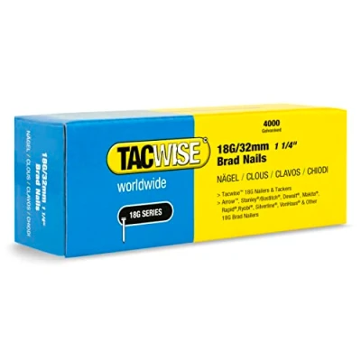 Abbildung von TACWISE 1712 Stauchkopfnägel Brad Typ 18G / 32 mm, verzinkt, Silberfarbig, 32mm