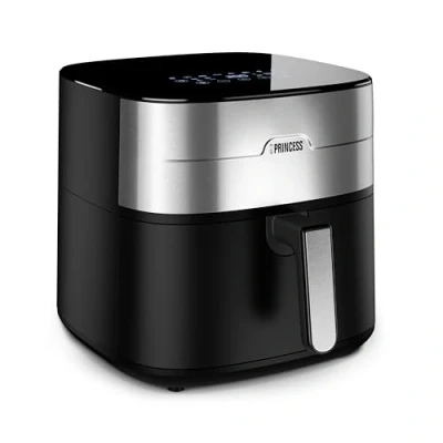 Abbildung von Princess Heißluftfritteuse Zwei Heizelemente BPA und PFAS frei 8 L Voreingestellte Programme Einstellbare Temperatur Timer 2000 W 182280