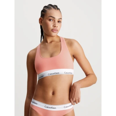Abbildung von Calvin Klein Underwear Unlined Bralette Bustier, Damen, Größe: XS, Coral almond