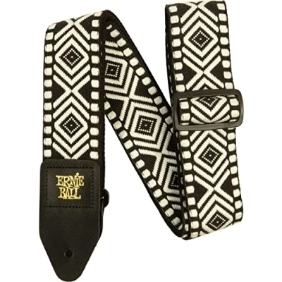 Abbildung von Ernie Ball Jacquard Gitarrengurt White Savannah