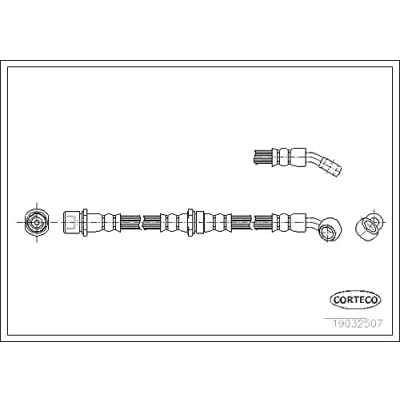Abbildung von CORTECO 19032507 Bremsschläuche Hinterachse 180 SUBARU: Forester I