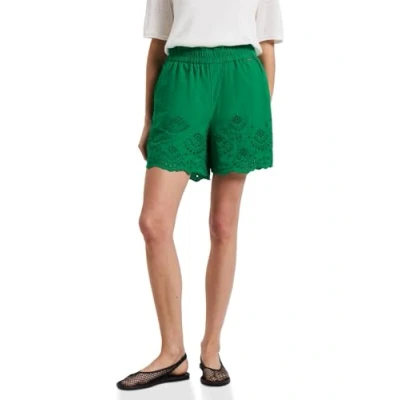 Abbildung von Street One MIT Stickerei Shorts, Damen, Größe: 36, Grün