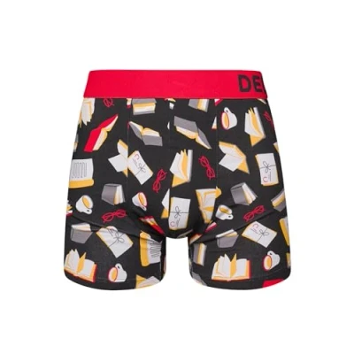 Abbildung von Dedoles Boxershorts Herren &amp; Jungen Unterwäsche Trunks Baumwolle lustige Designs Dinosaurier Hamster Spiele Maulwurf Geschenk, Farbe Mehrfarbig, Motiv Buchliebhaber Unterhose, Gr. 3XL