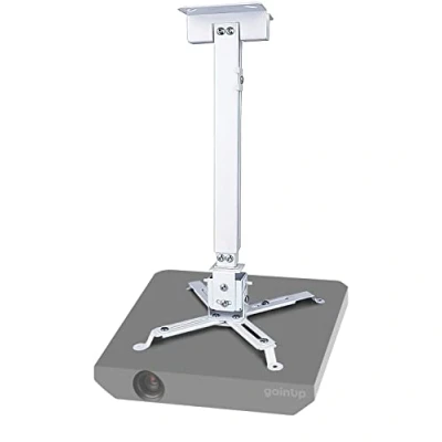 Abbildung von PROVIS GAINUP Deckenhalterung für Beamer Slim Universal Teleskop Projektionshalterung verstellbar von 42 bis 65 cm Projektor Zubehör Videoprojektion
