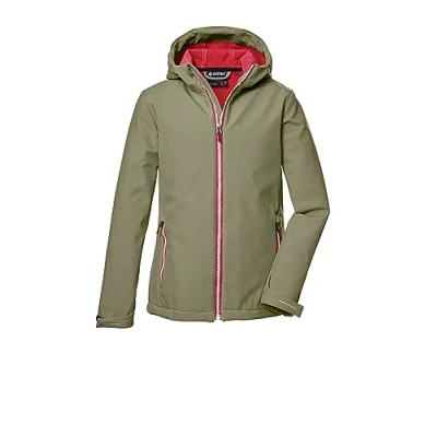 Abbildung von killtec Mädchen Softshelljacke/Outdoorjacke mit Kapuze KOS 358 GRLS SFTSHLL JCKT, oliv, 116, 42067 000