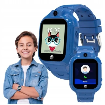 Abbildung von FOREVER Smartwatch GPS WiFi Kids See Me! 3 Blau Integrierte für Kinder Kompatibel mit Android iOS Kinderuhr SIM Fitness Tracker und Spiele SOS
