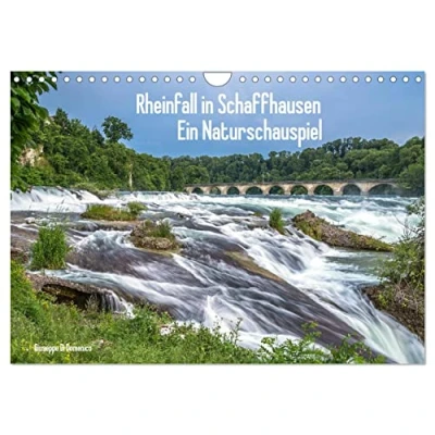 Abbildung von Rheinfall in Schaffhausen Ein Naturschauspiel (Wandkalender 2024 DIN A4 quer) hoch), CALVENDO Monatskalender: Europas ... der (CALVENDO Orte)