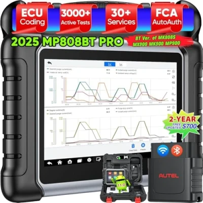 Abbildung von Autel MaxiPRO MP808BT PRO Android 11 Scanner [2 Jahre Kostenlose Updates], 2024 ECU Codierung auf Händlerebene, Aktualisiert von MS906BT MP808S MP808 MP808BT, Vollständig Bidirektional, 30+ Dienste