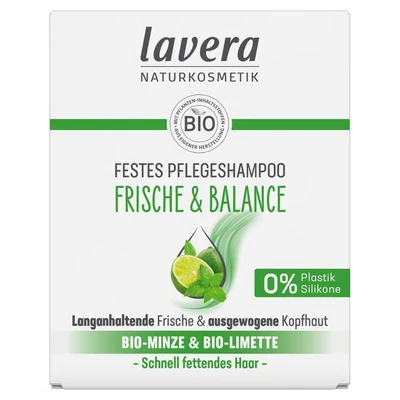 Abbildung von Lavera Shampoo Festes Pflegeshampoo Frische &amp; Balance Shampoo, Größe: 50 g, Weiß