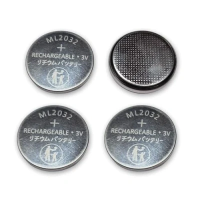 Abbildung von Girafus ML2032 wiederaufladbare Batterie/Akkus 3V 80mAh Ersetzt CR2032 Mainboard,Taschenrechner,elektr.Kerzen,Fahrrad Computer,Spielwaren,Autoschlüssel,Computer Equipments (4xML2032)