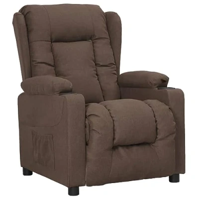 Abbildung von vidaXL Relaxsessel, Sessel mit Liegefunktion, Fernsehsessel Verstellbare Rückenlehne, Liegesessel Ruhesessel Polstersessel, Taupe Stoff