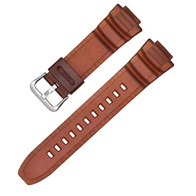 Abbildung von Shieranlee Armband Kompatibel mit Casio MCW 100H/110H/W S220/HDD S100 WV 200/AE 2000/2100 Resin Strap 16mm Watch Accessories Silicone