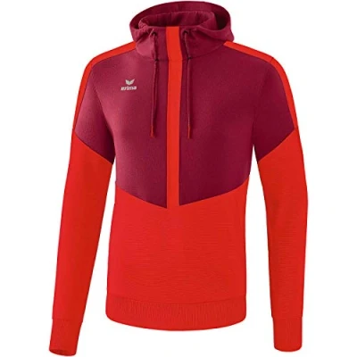 Abbildung von Erima Herren Squad Kapuzensweat, Bordeaux/rot, XXL