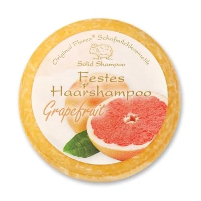 Abbildung von Florex Schafmilch festes Haarshampoo Grapefruit Naturprodukte 58g Haarwaschseife Shampoo tägliche Haarwäsche