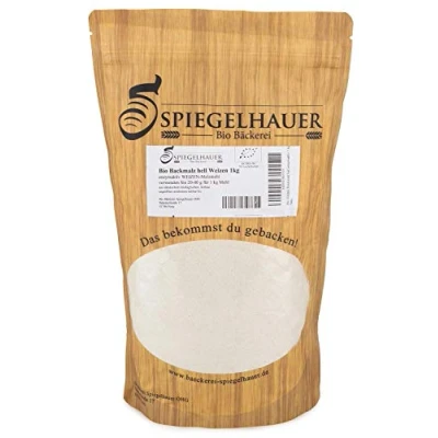 Abbildung von Bio Weizen Backmalz Weizenbackmalz hell qualitativ hochwertig und enzymaktiv erstklassig zum Brötchen Backen ohne weitere Zusätze Inhalt: 1kg Weizenmalz