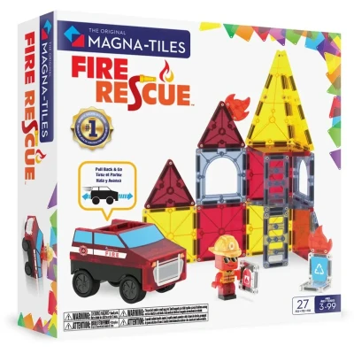 Abbildung von Magna Tiles Feuerwache klein (27Stück)