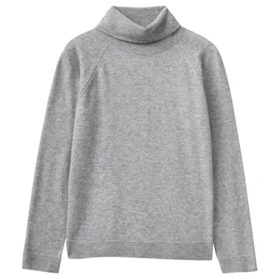 Abbildung von United Colors of Benetton Turtleneck Strickpullover, Damen, Größe: 34, Grey