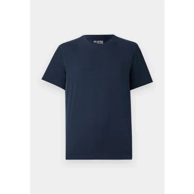 Abbildung von Selected Homme Slhaspen Oneck Tshirt basic, Herren, Größe: Medium, Navy blazer